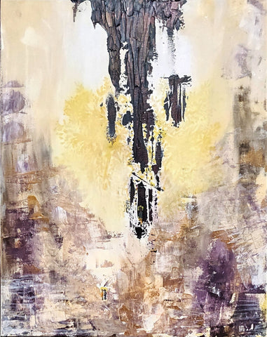 INTO THE PALE 20x16in abstract expressionist art