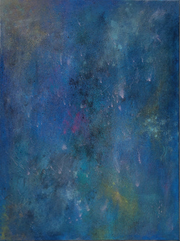 STERLING - FALLING SKIES 24x18in abstract expressionist painting